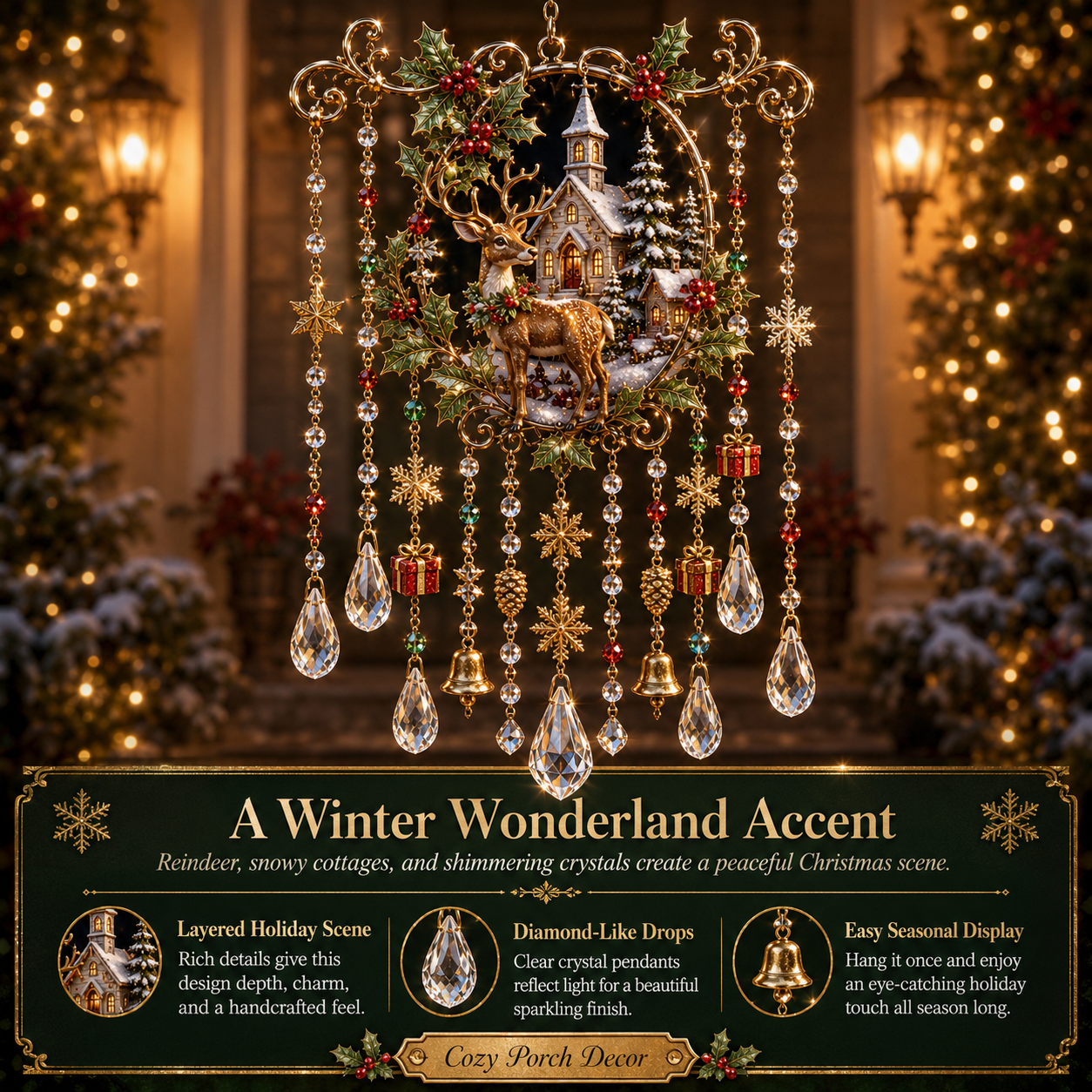 🎁LAST DAY — LIMITED TIME 49% OFF！Magical Christmas Wind Chime 🔥BUY 3 GET 1 FREE (Add 4 Pcs To Cart)