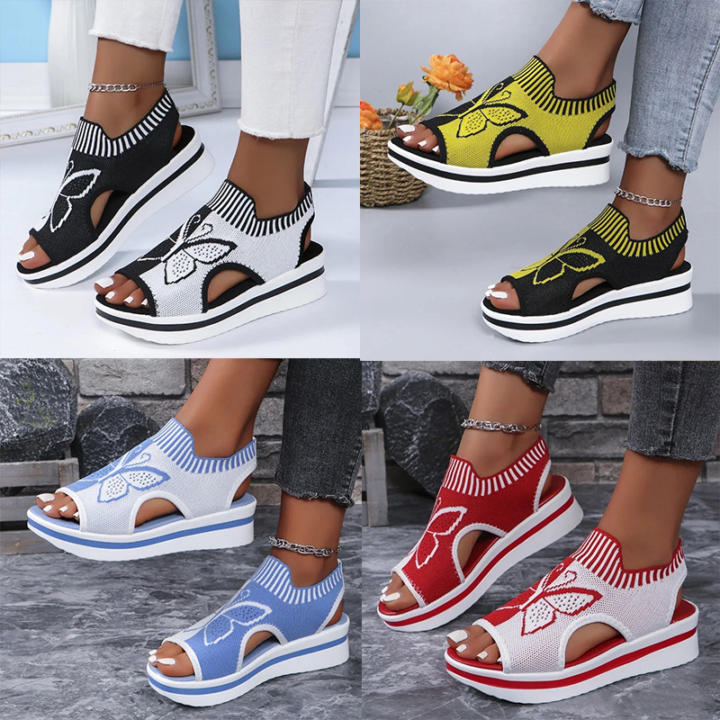 Women's Casual Peep-Toe Platform Beach Sandals