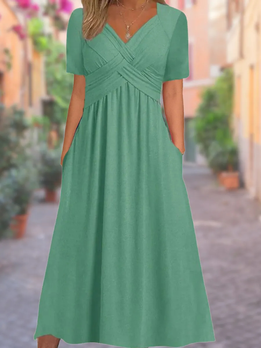 V-neck summer dress
