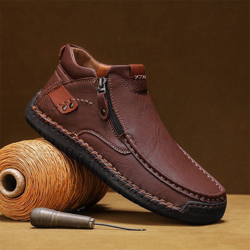 ⏰Last Day! 70% OFF🔥Men's Genuine Leather Orthopedic Walking Boots