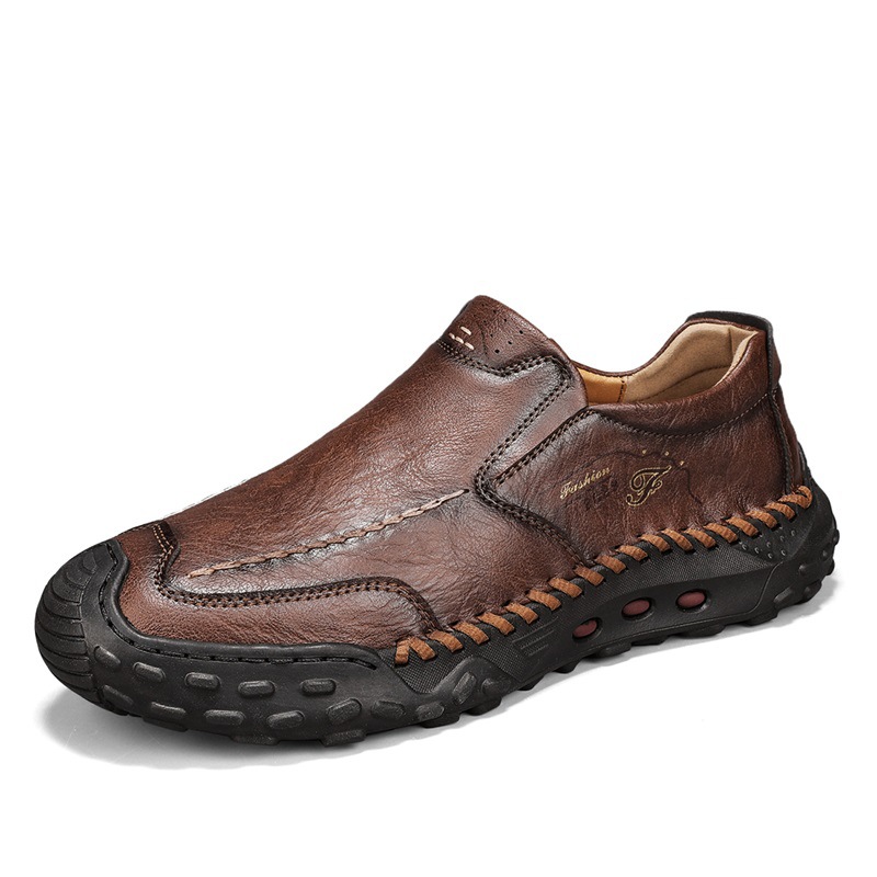 🔥Today 60% off🔥Men's latest genuine leather handmade orthopedic shoes with arch support to relieve foot pain