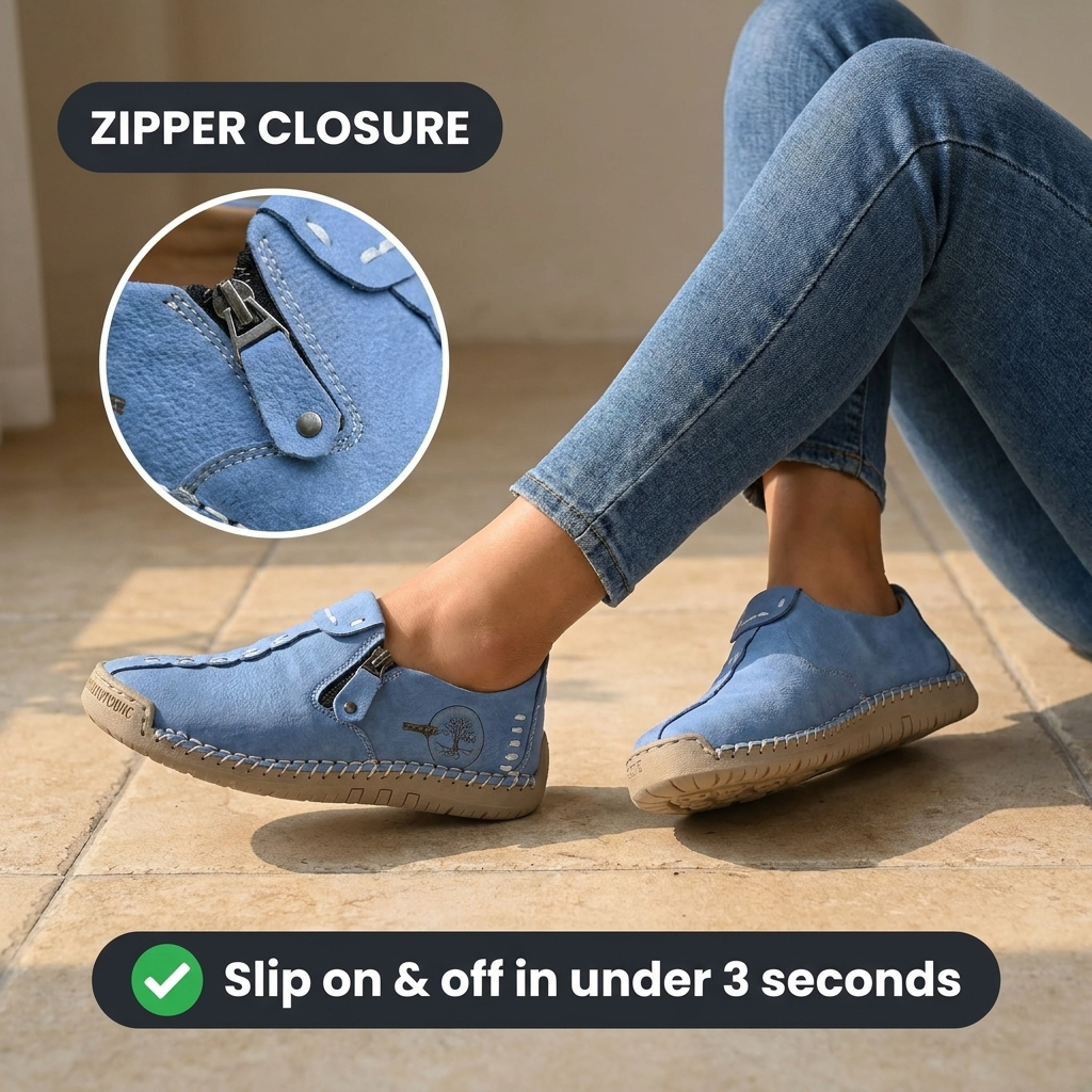 🔥Last day for 70% off 🔥Urban Comfortable Orthopedic Zipper Sneakers