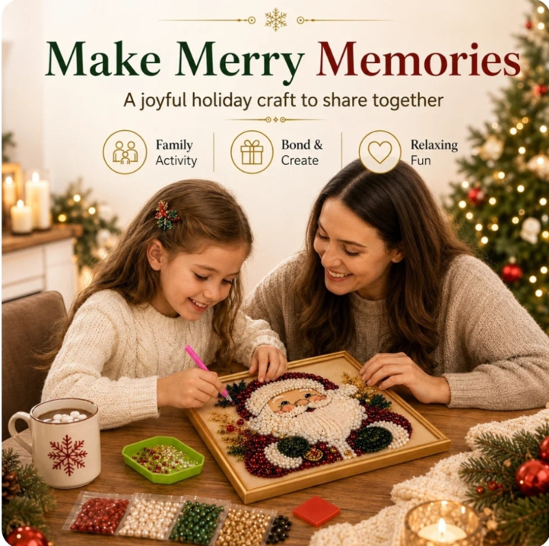  🎄 3D Christmas Pearl Art Kit 🎅 