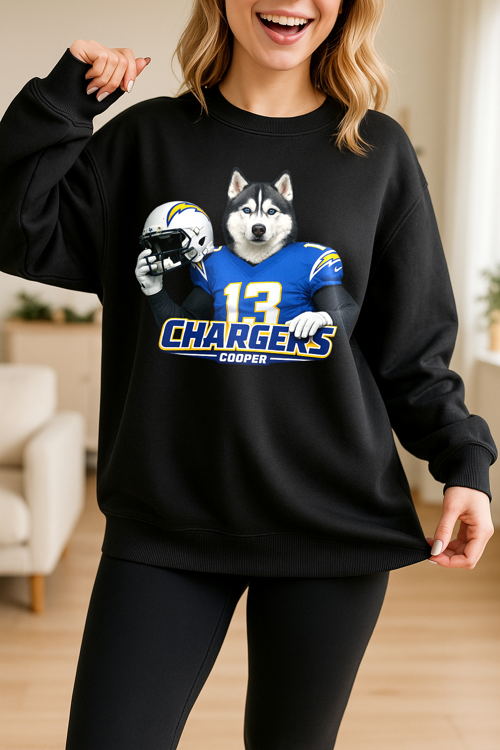 Personalized American Football Pets Jersey Sweatshirt 🏈