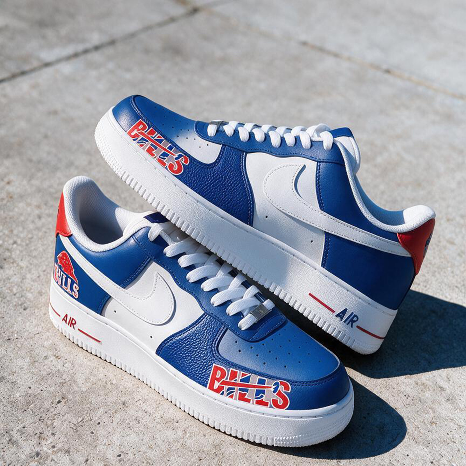 Custom Football Team Painted Sneakers – Handcrafted Game Day Low Top Shoes for Men & Women