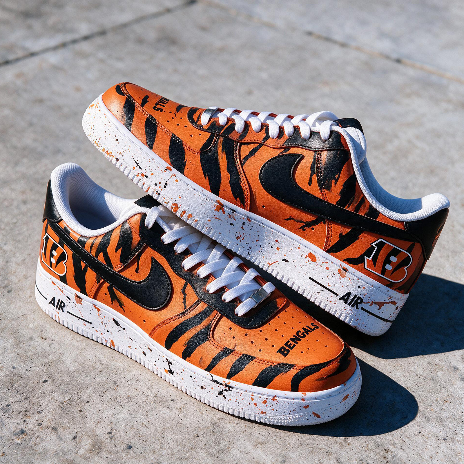 Custom Football Team Painted Sneakers – Handcrafted Game Day Low Top Shoes for Men & Women