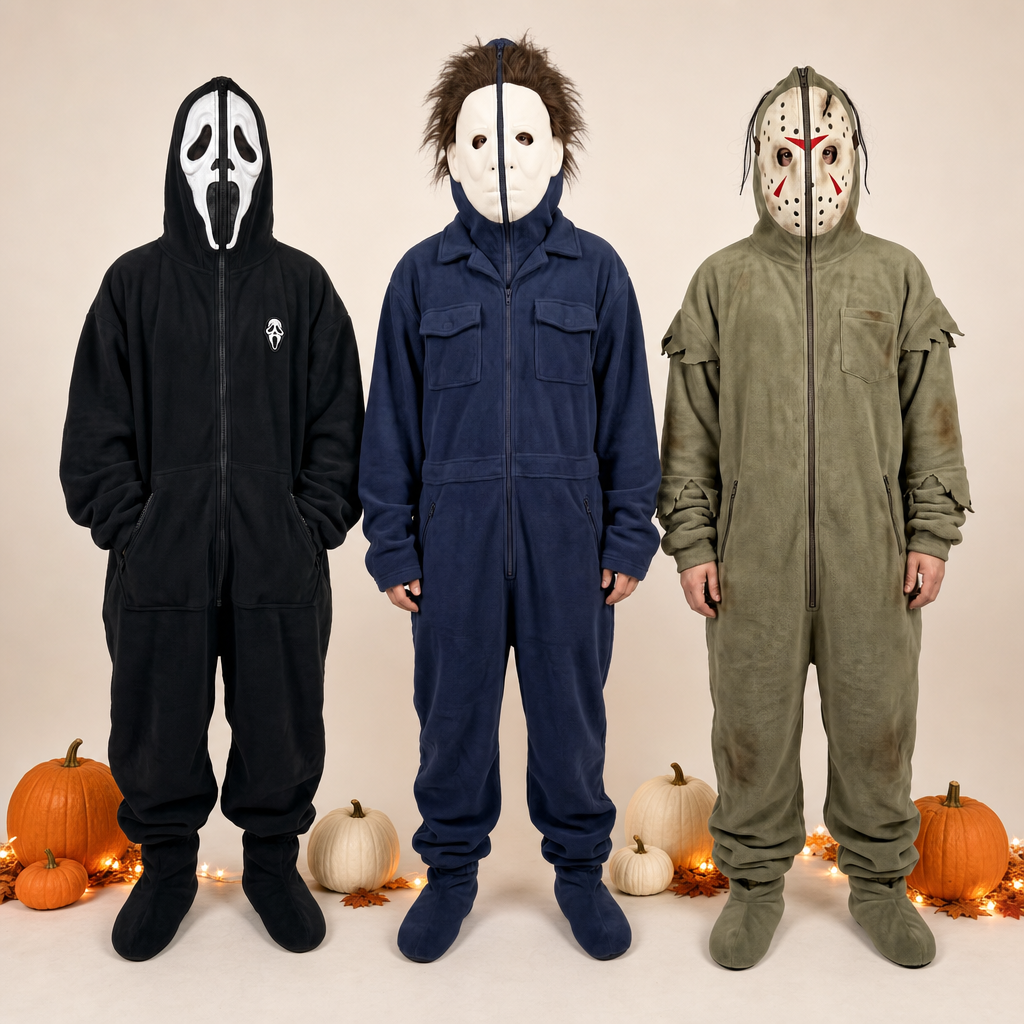 Ghostface Halloween Hooded Jumpsuit
