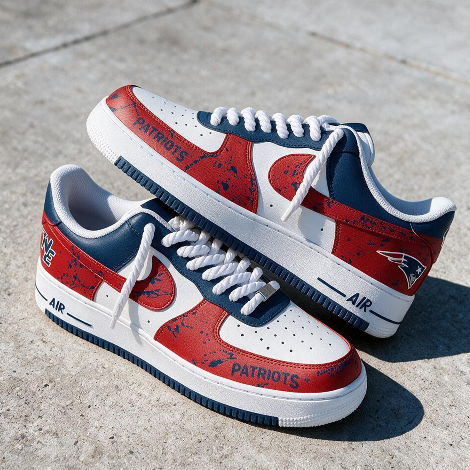Custom Football Team Painted Sneakers – Handcrafted Game Day Low Top Shoes for Men & Women