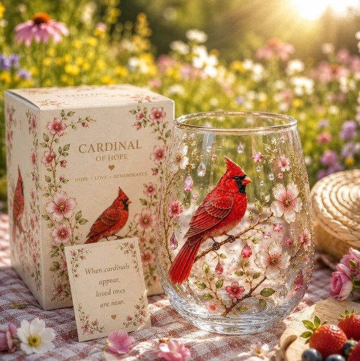 🌸Limited Edition 2026 Hummingbird Morning Bliss Glass Tea Cup☕