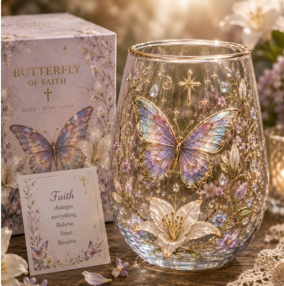 🌸Limited Edition 2026 Hummingbird Morning Bliss Glass Tea Cup☕