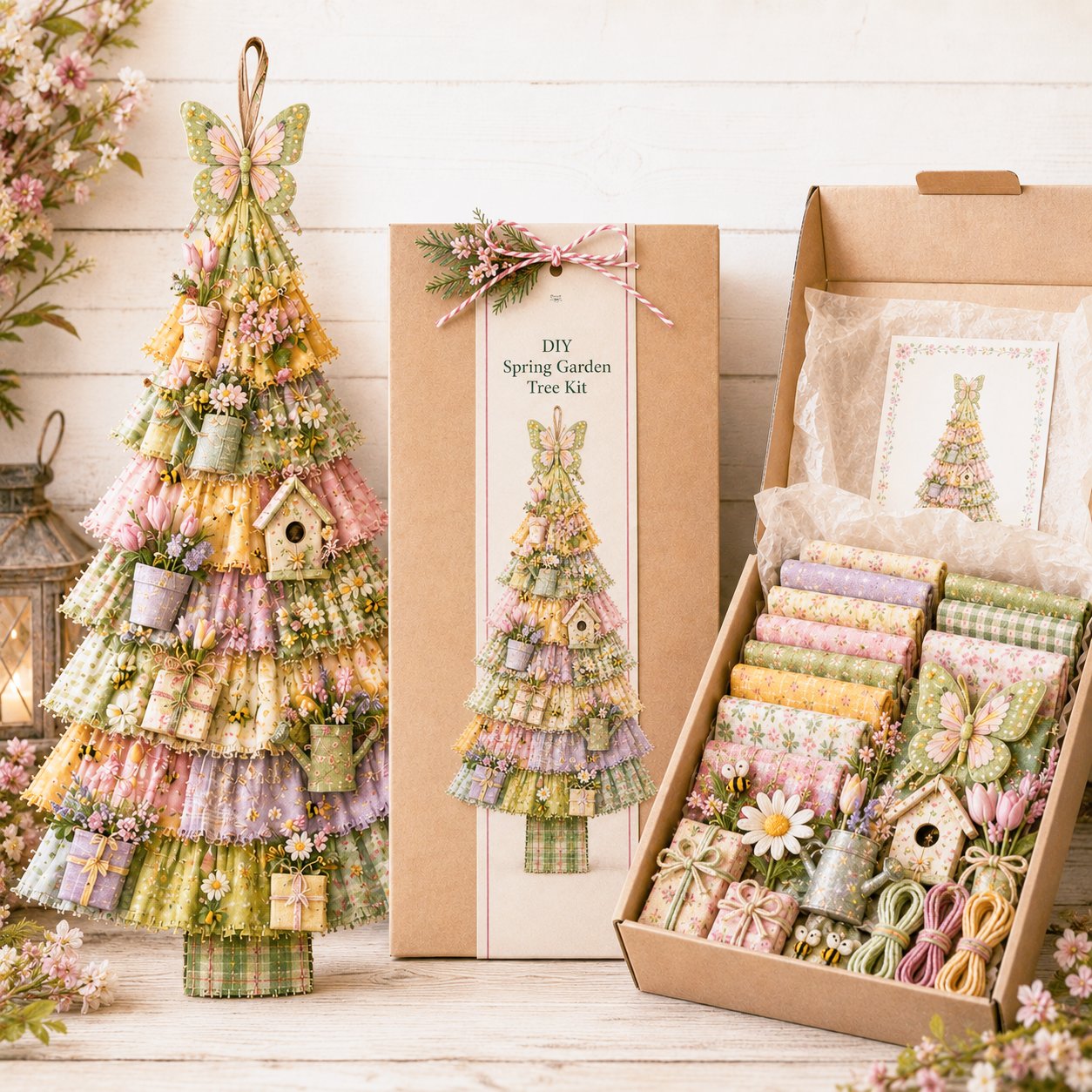 ⏳ Last Day 49% OFF – 🎄Friendly DIY Oversized Patchwork Christmas Tree Door Hanging Kit