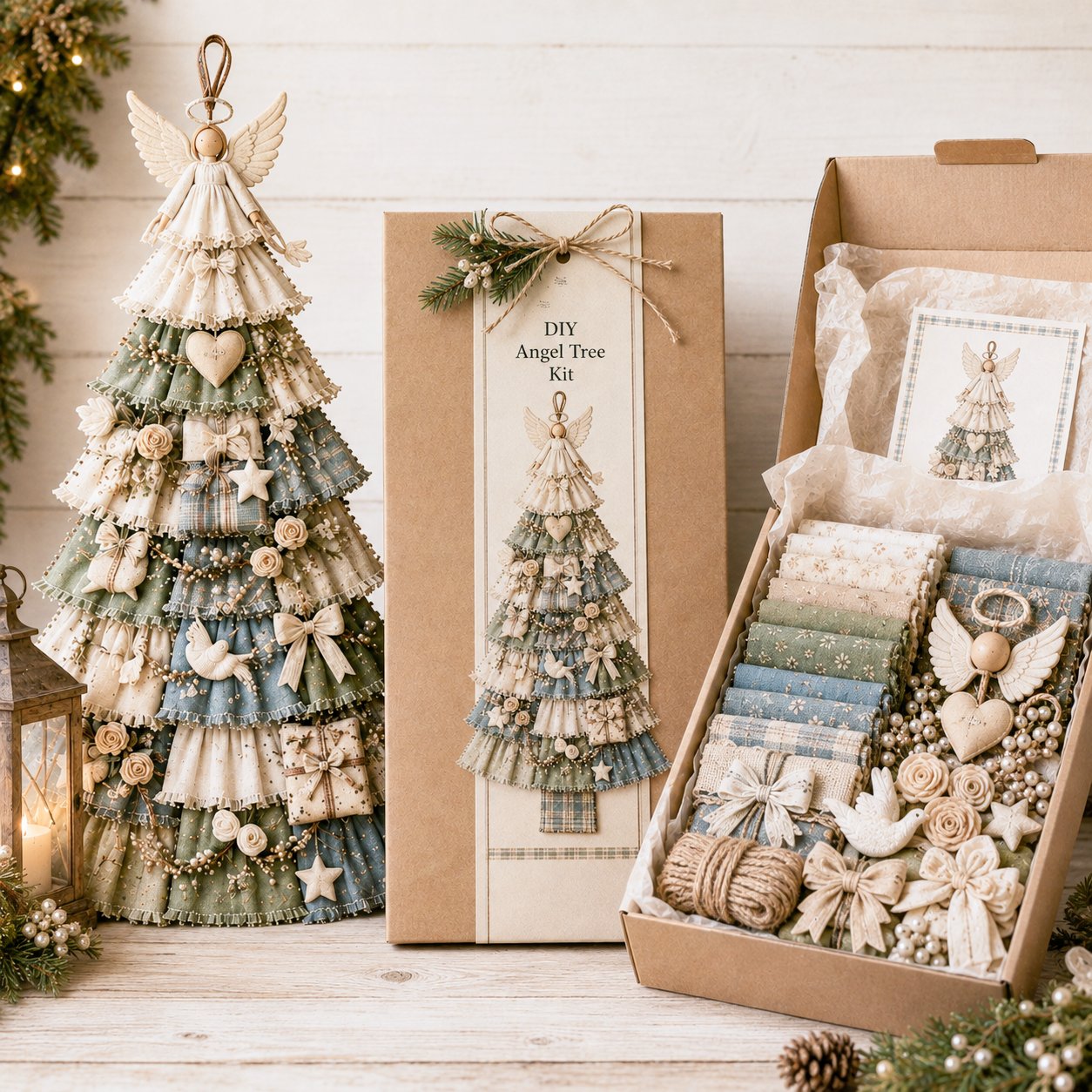 ⏳ Last Day 49% OFF – 🎄Friendly DIY Oversized Patchwork Christmas Tree Door Hanging Kit