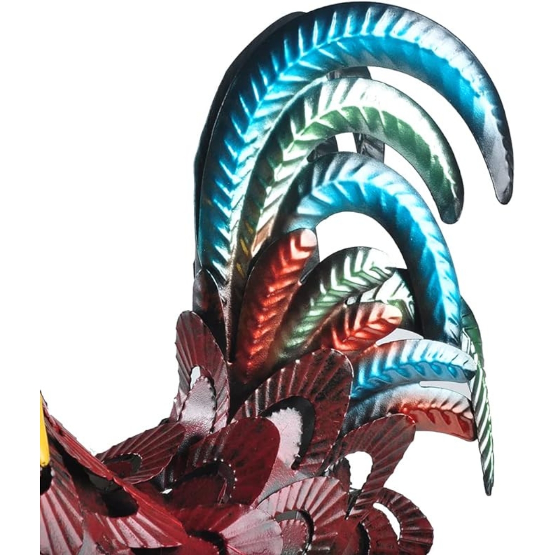 Handcrafted 3D Rooster Metal Statue | Metal Art | Holiday Gifts