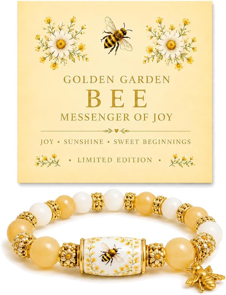 2026 Edition Hummingbird Bracelet For Women, Spring Garden Beaded Stretch Love Peace New Beginnings Blessing Jewelry Gift