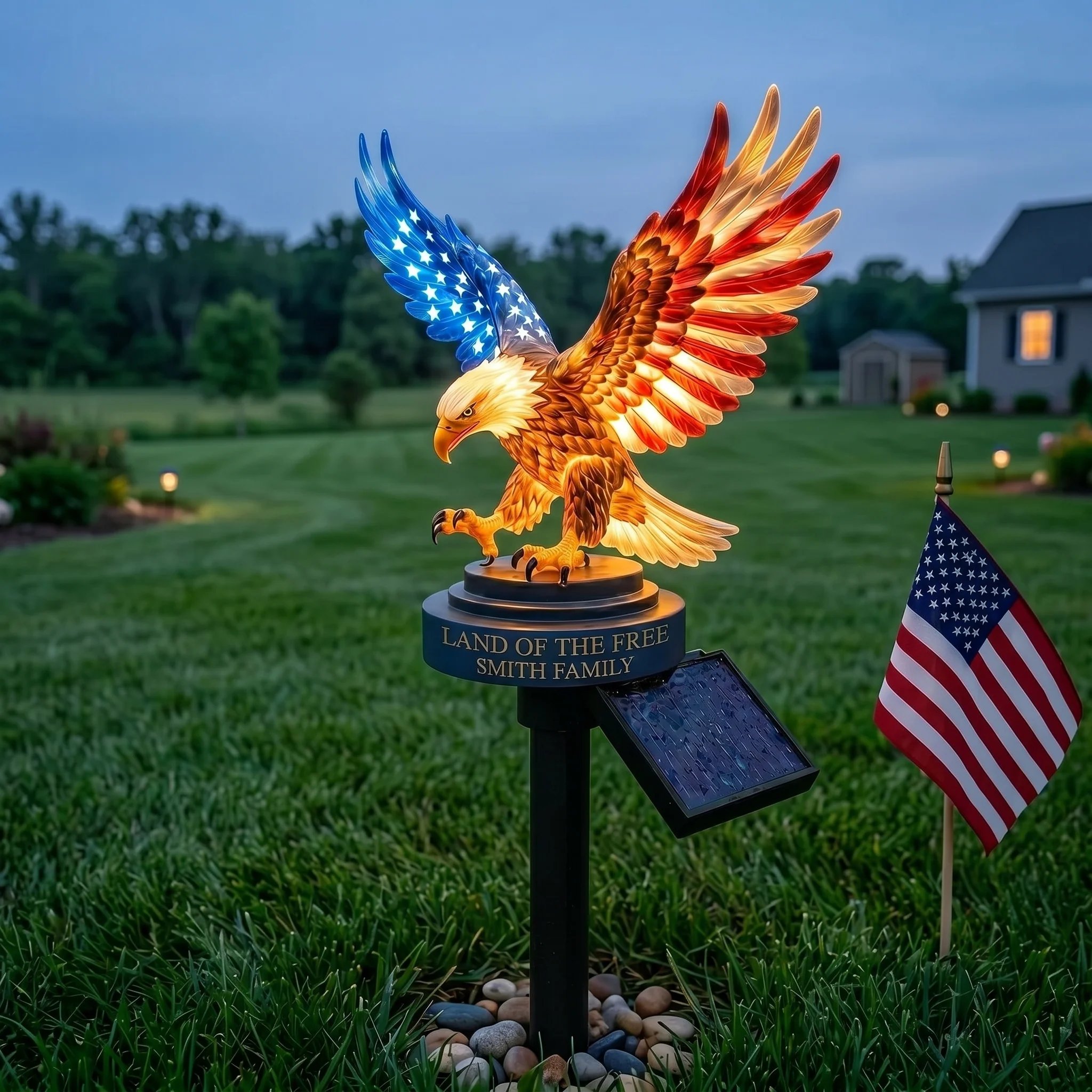 🎁🎉Only $39.99 This Week🌟🦅Solar Eagle Garden Light Halloween