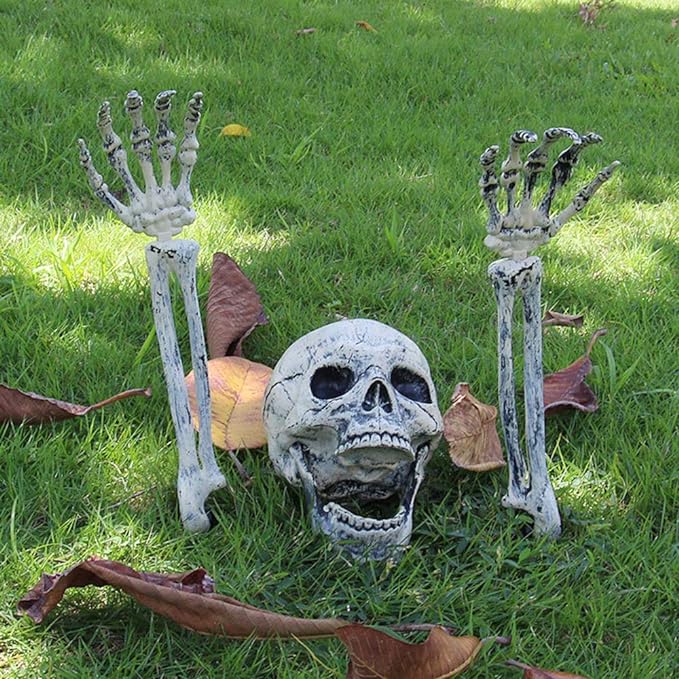 Realistic Skeleton Stakes Halloween Decorations
