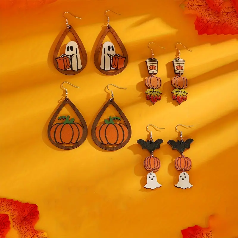 🎃Halloween Wooden Earrings