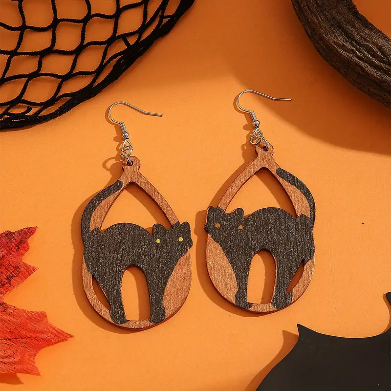 🎃Halloween Wooden Earrings