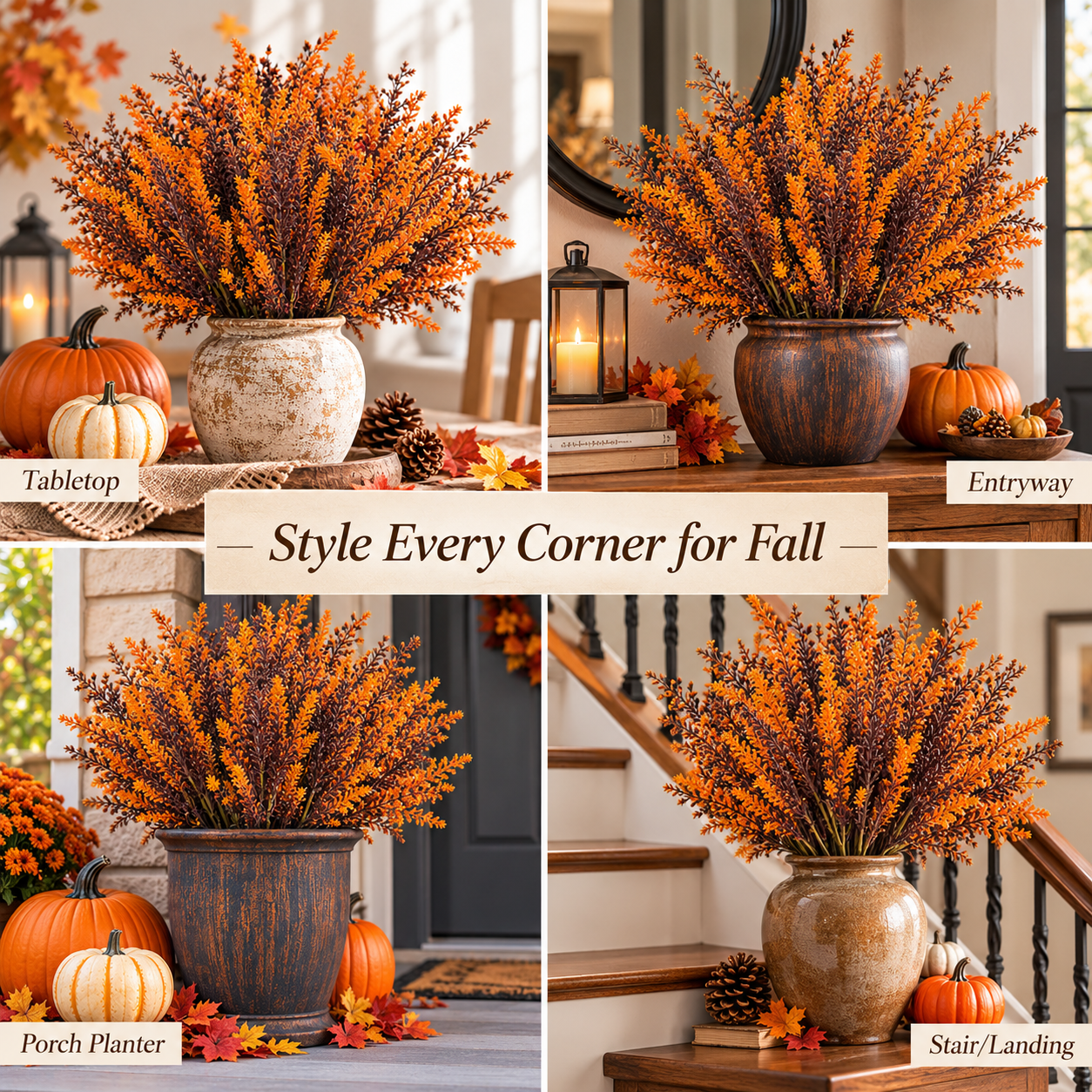 🏆2026 HOT SALE🍁Faux Fall Heather Stems🍂
