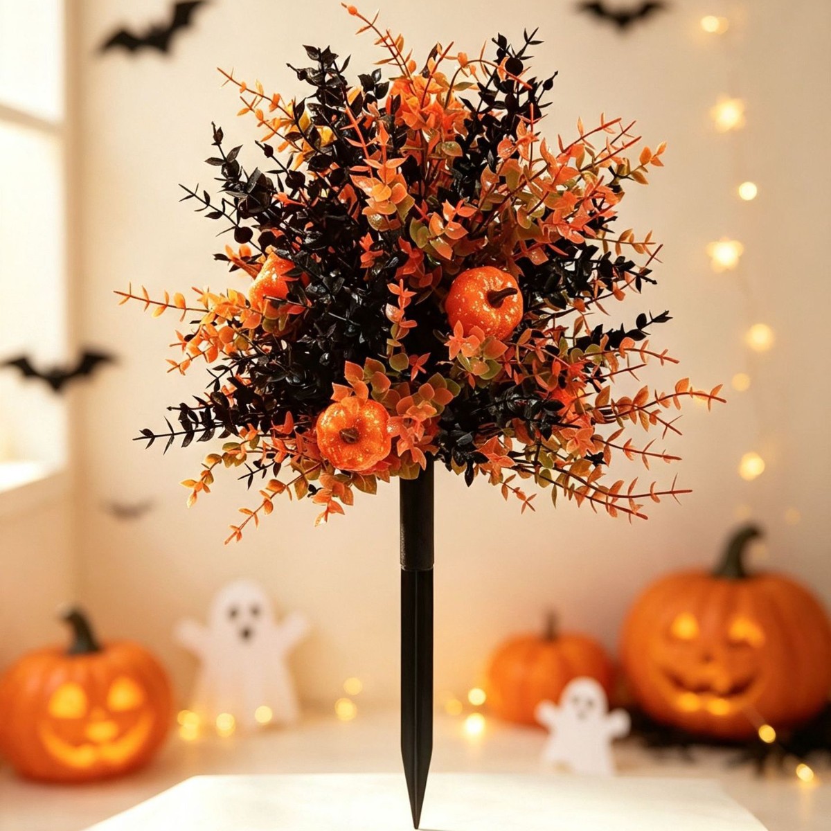 🔥 Artificial Fall Pumpkin Tree Stakes🎃