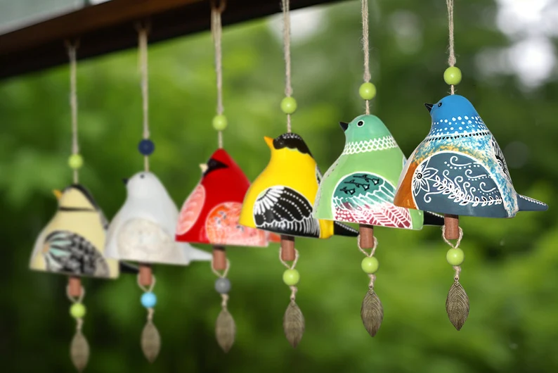 🐦Vintage bird wind chimes