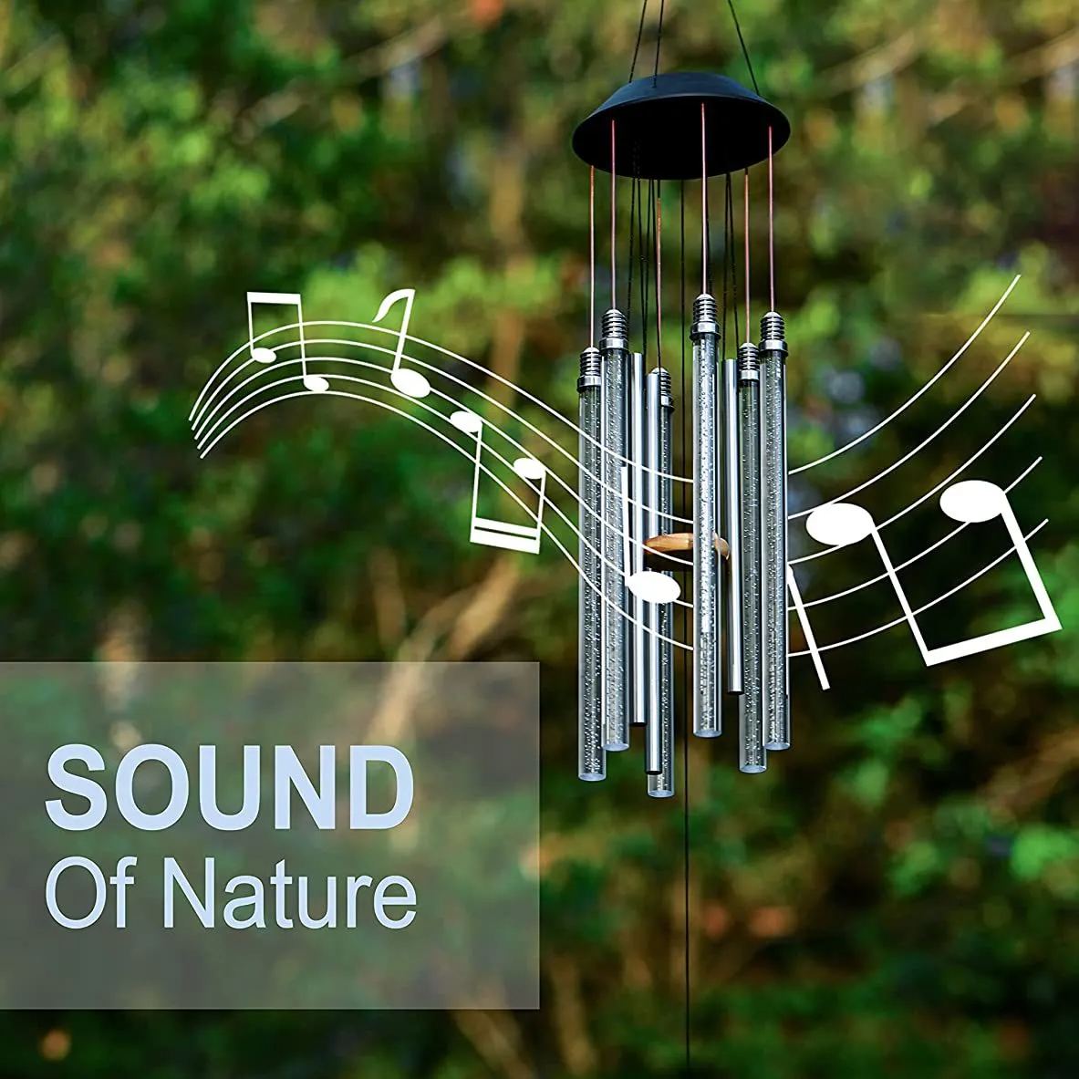 Solar Powered Musical Wind Chimes
