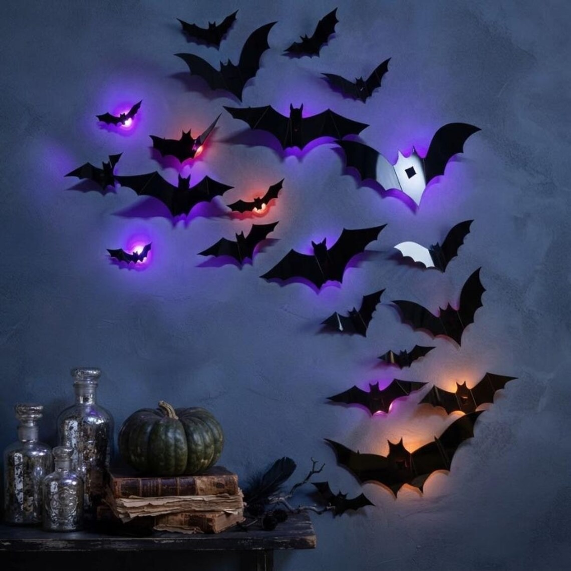 🦇2026 New Halloween 3D Lighted Bats🎃