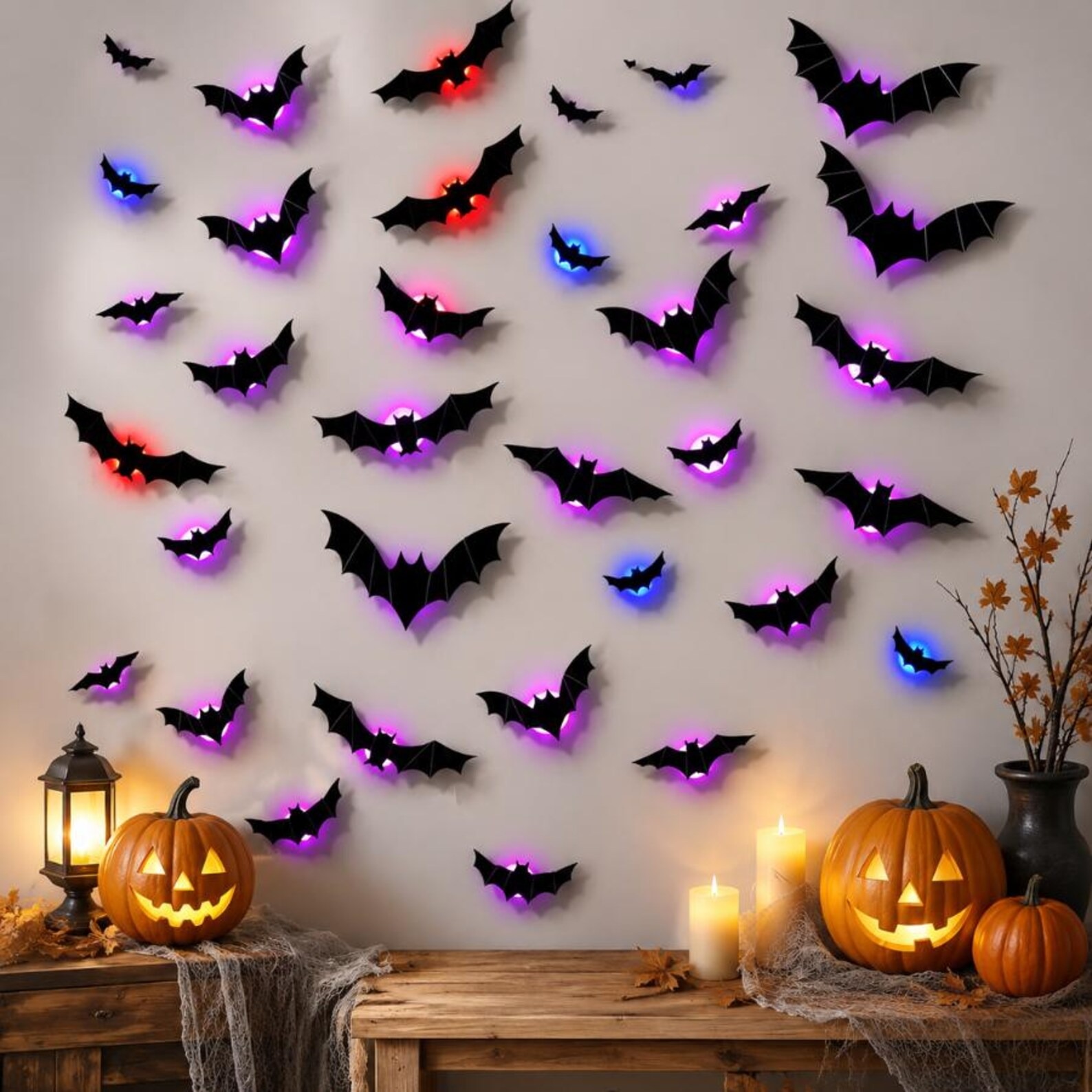 🦇2026 New Halloween 3D Lighted Bats🎃