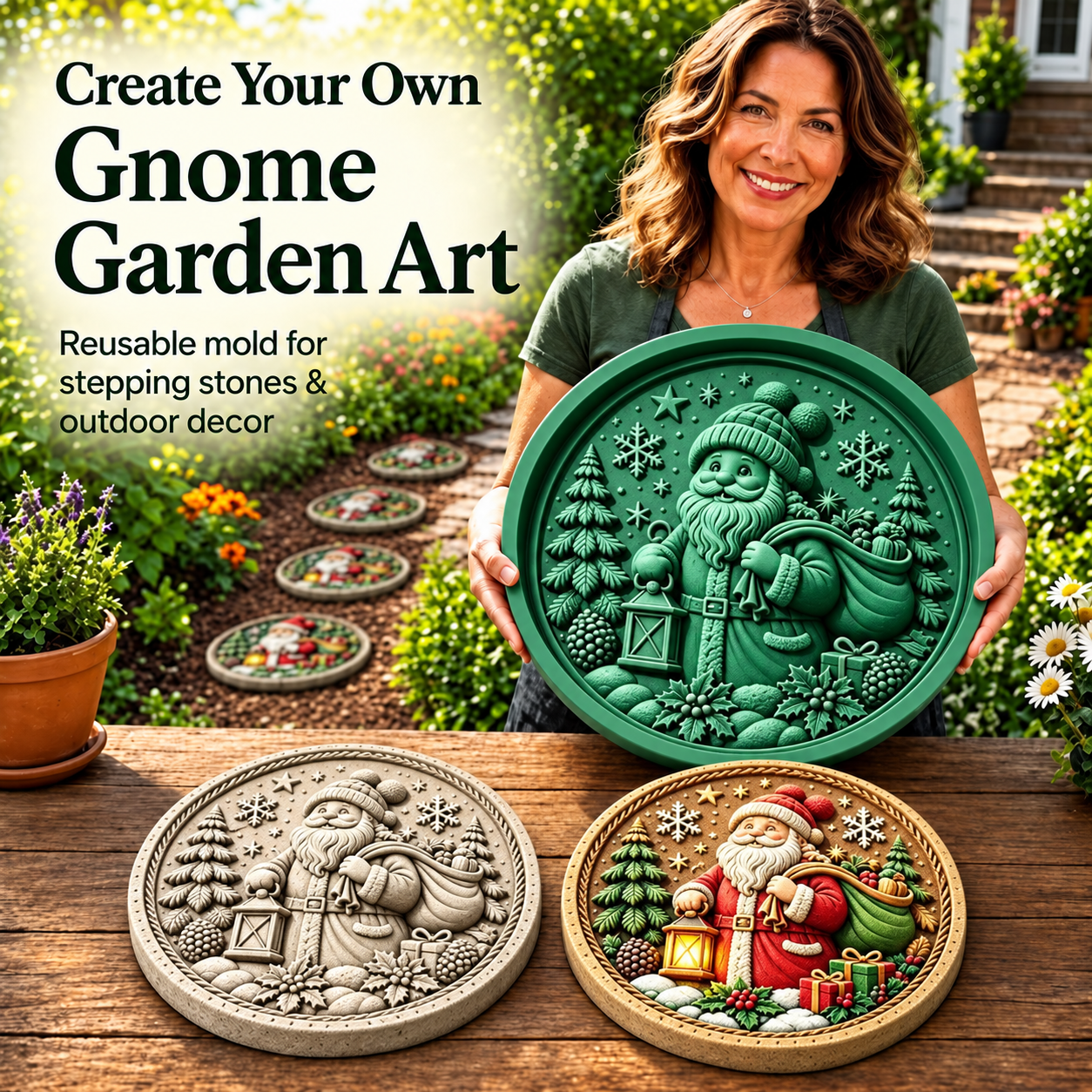 💥 LAST DAY 49% OFF - 🌻 Reusable Sunflower Stepping Stone Mold