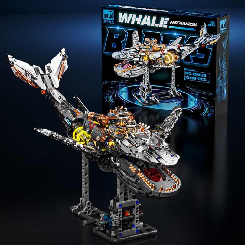 Ocean Whale Building Kit – Light-Up Mechanical Model