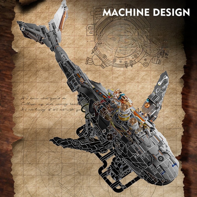 Ocean Whale Building Kit – Light-Up Mechanical Model
