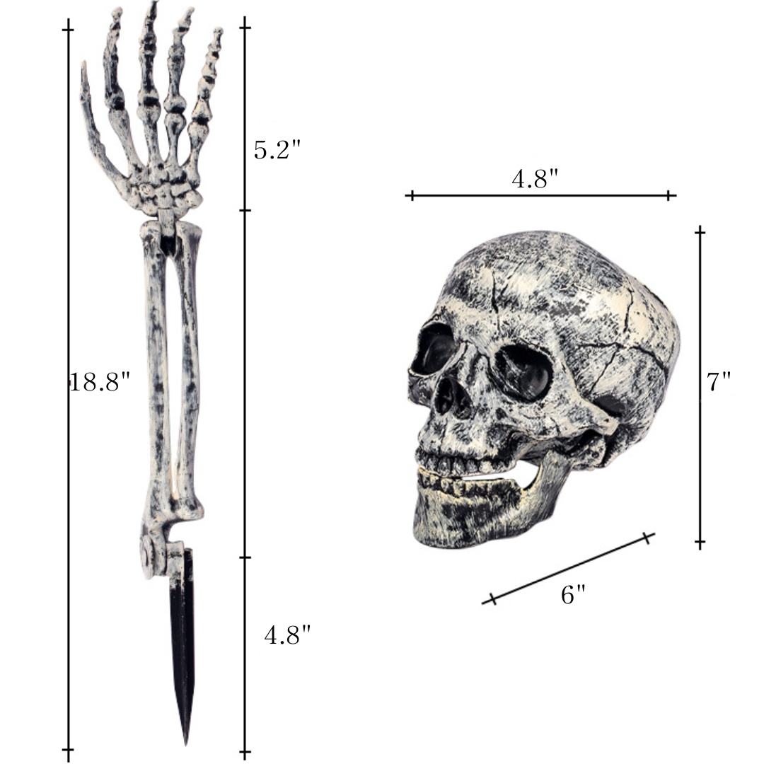 Realistic Skeleton Stakes Halloween Decorations