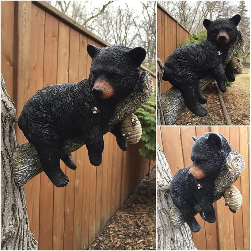 🐝Bee & Bear Cub Napping Out in a Tree🐻