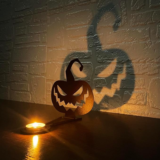 👻Funny Shadow Stand-Halloween Metal Candle Holder🕯️