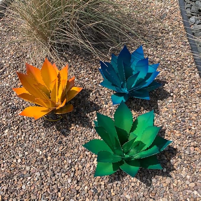 Decorative Metal Agave (Cupreate) - Garden Art