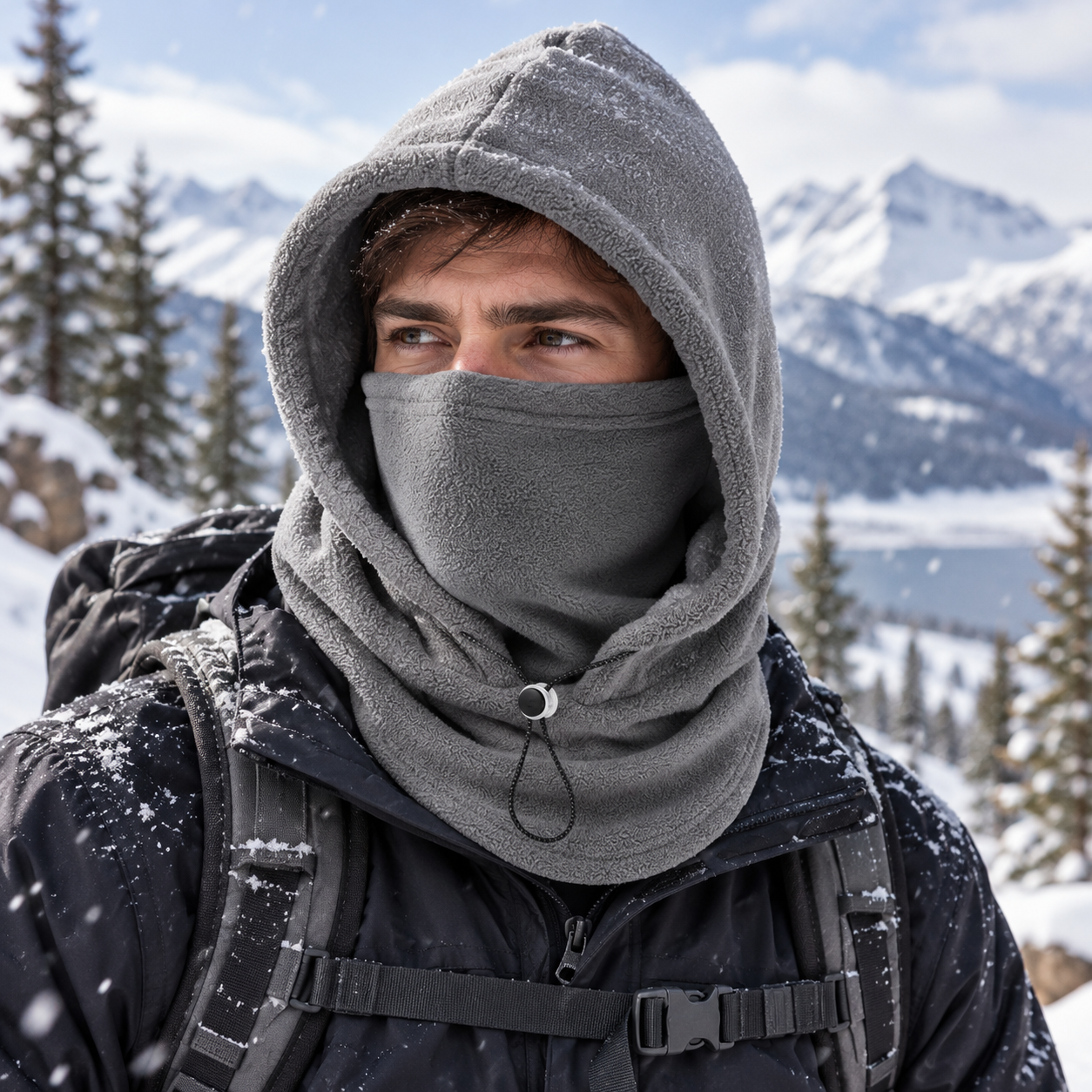 🔥Last Day 50% OFF - ❄️One-Piece Warm Mask Hat, Outdoor Cycling Windproof Warm Hat With Neck Mask