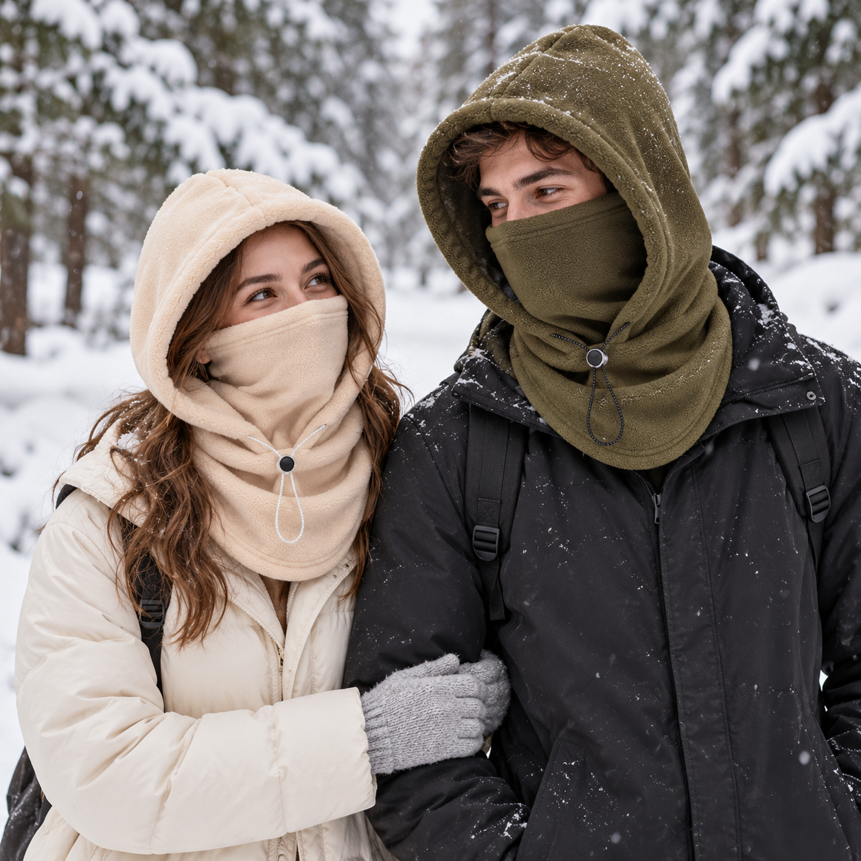 🔥Last Day 50% OFF - ❄️One-Piece Warm Mask Hat, Outdoor Cycling Windproof Warm Hat With Neck Mask