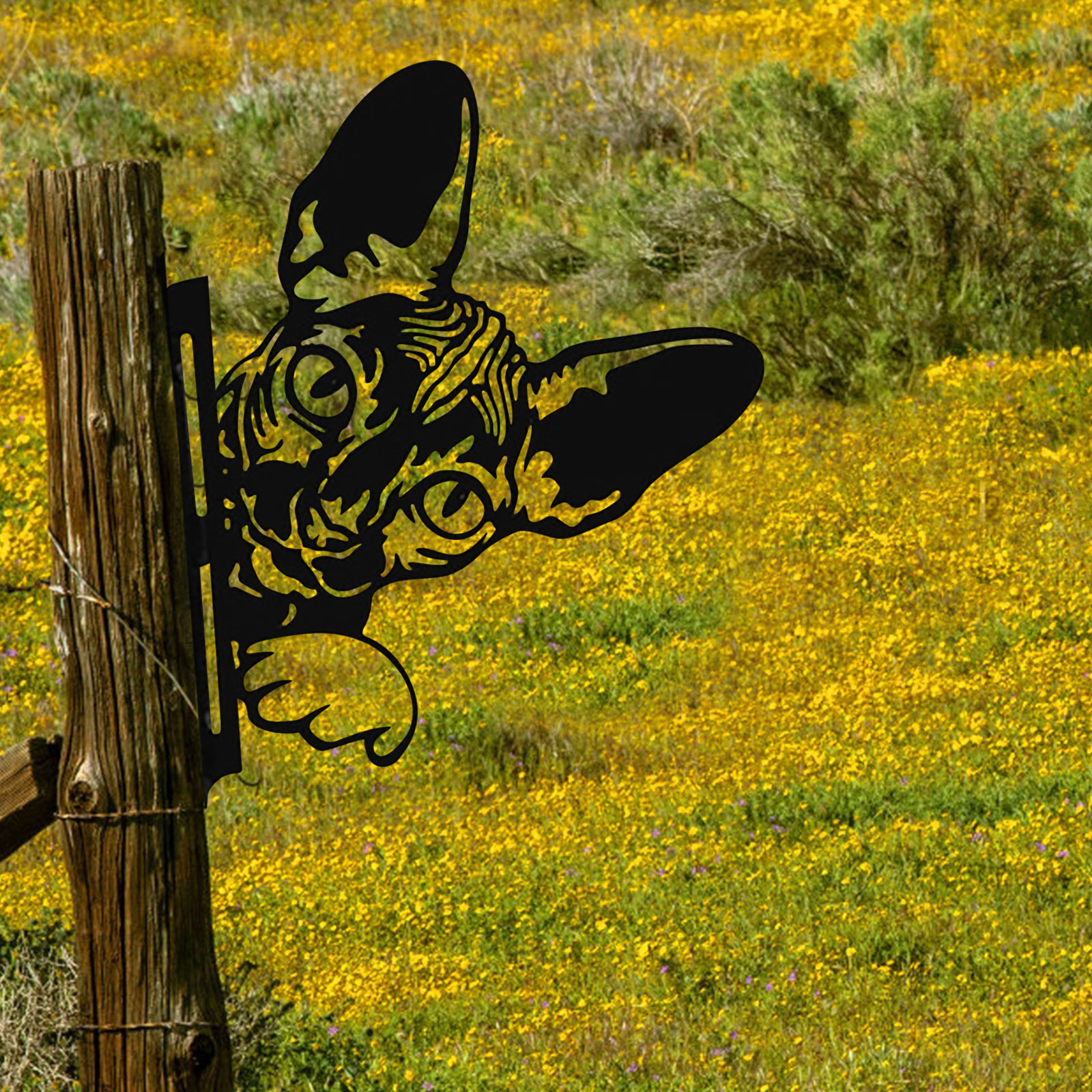 Garden Farm Peep Animals Metal Artwork Decoration