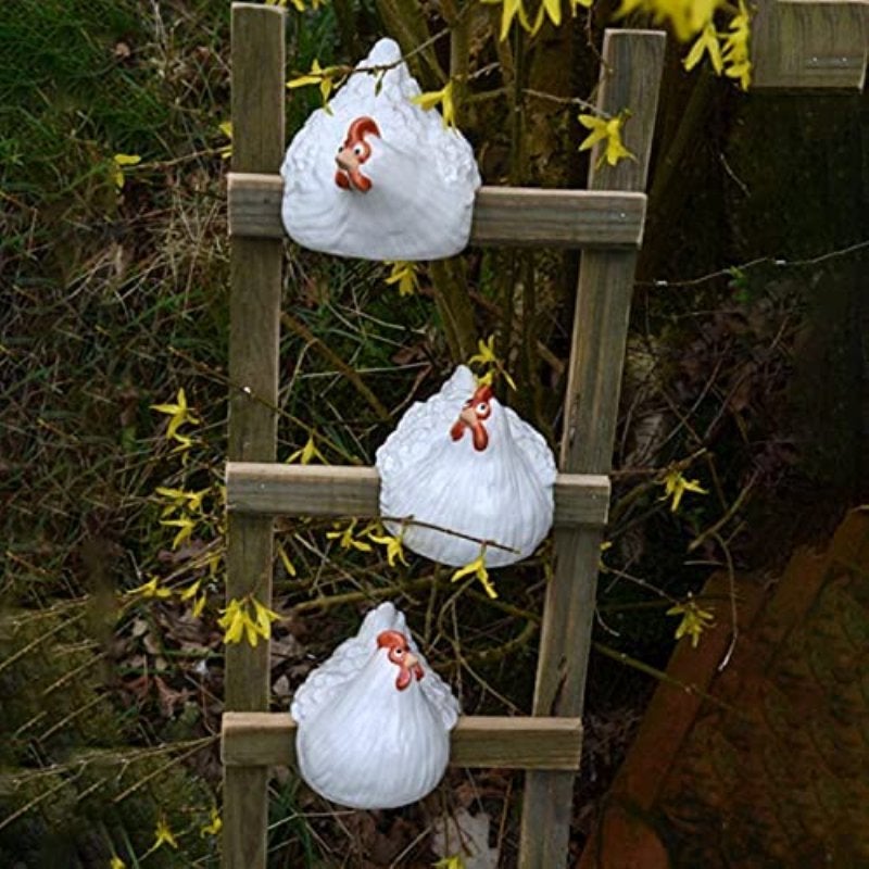 Buy 2 Free Shipping – Hen Clamping Ladder Ornaments