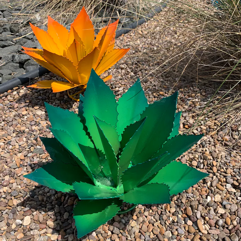 Decorative Metal Agave (Cupreate) - Garden Art