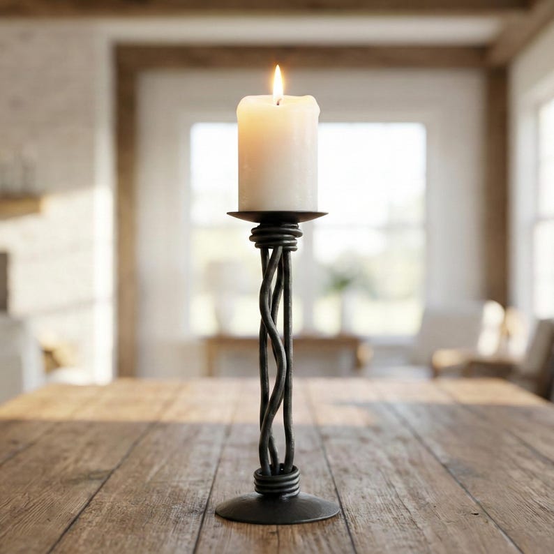 Iron Candle Holder