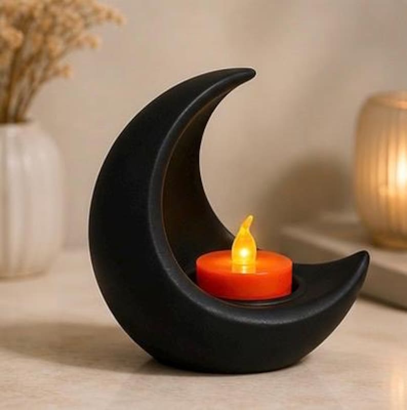 Crescent Moon Tea Light Holder