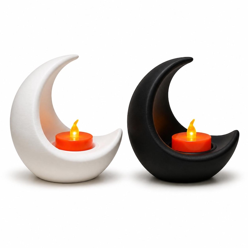 Crescent Moon Tea Light Holder