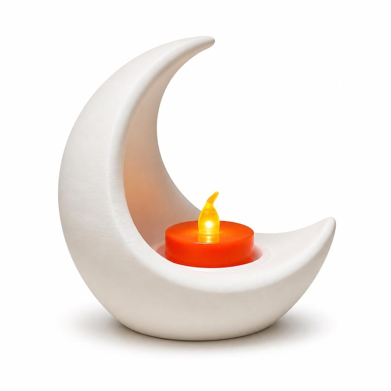Crescent Moon Tea Light Holder