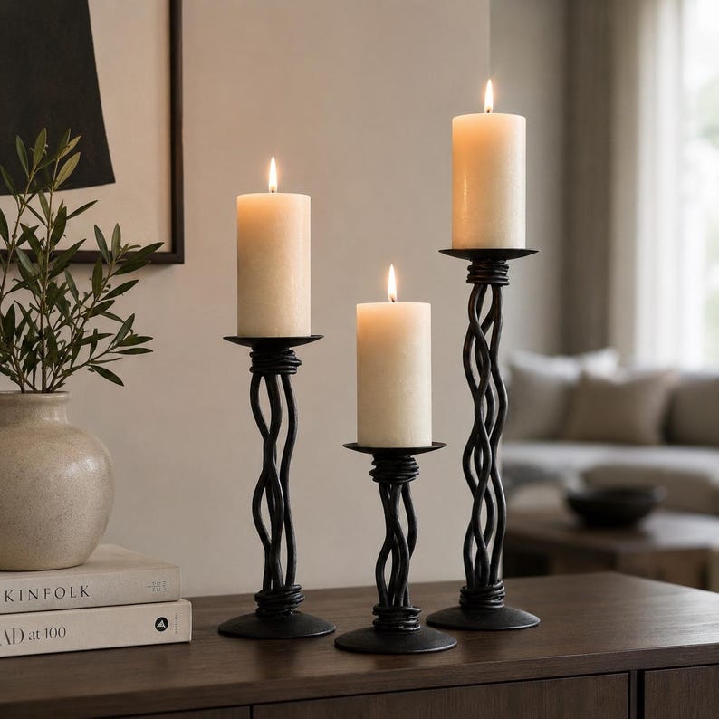 Iron Candle Holder