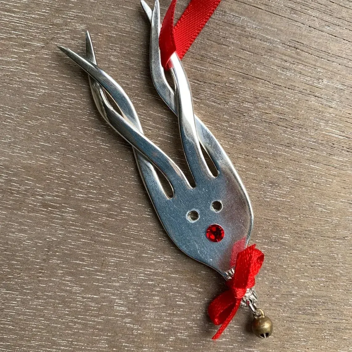 🦌Funny Fork Reindeer Ornament ✨