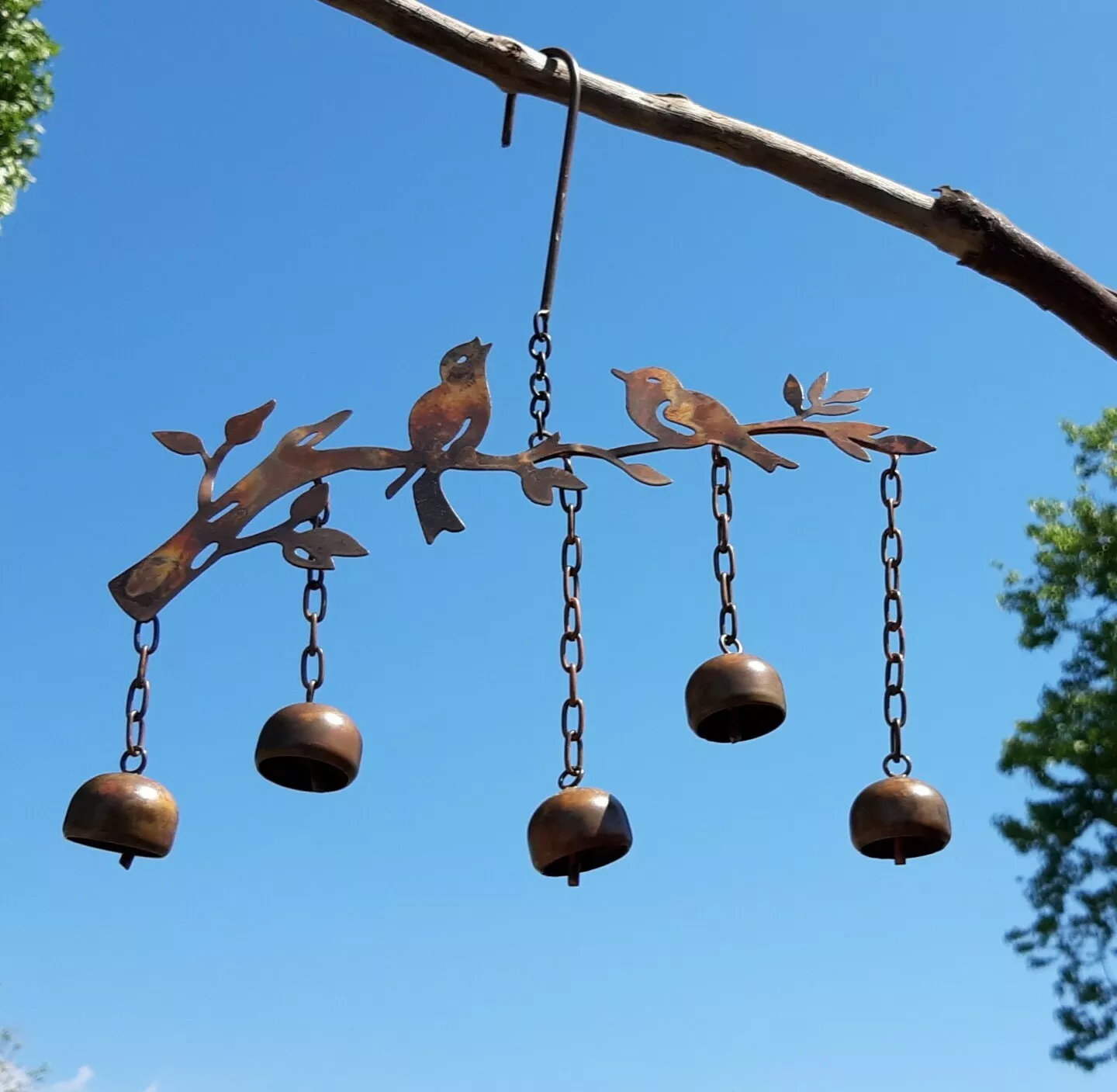 Happy Gardens Bird Wind Chimes with Bells