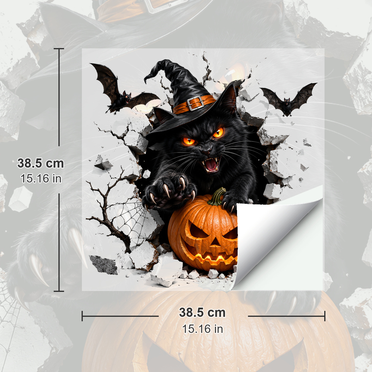 🎃👻Halloween Break-In 3D Wall Decals