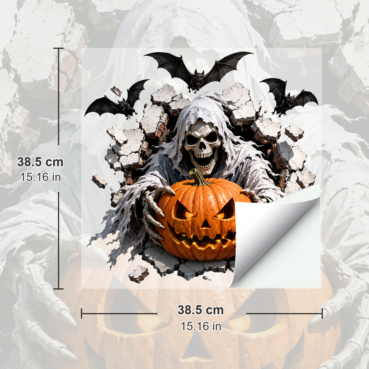 🎃👻Halloween Break-In 3D Wall Decals