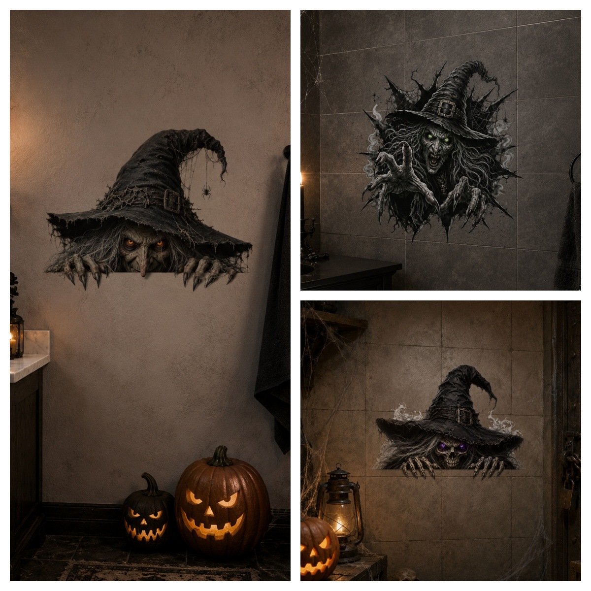 🎃👻Halloween Break-In 3D Wall Decals